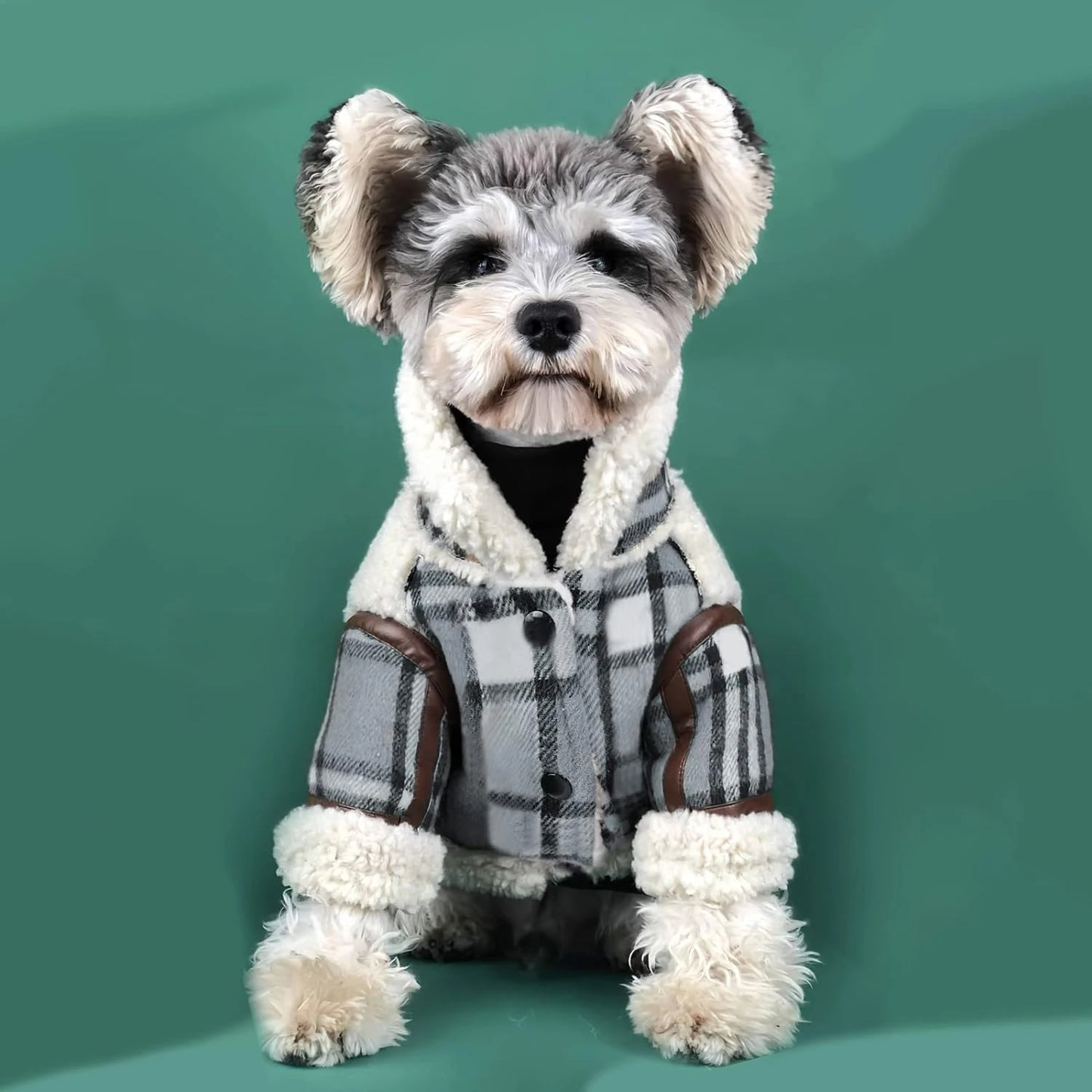 Stylish Black Sweater Jacket for small dogs