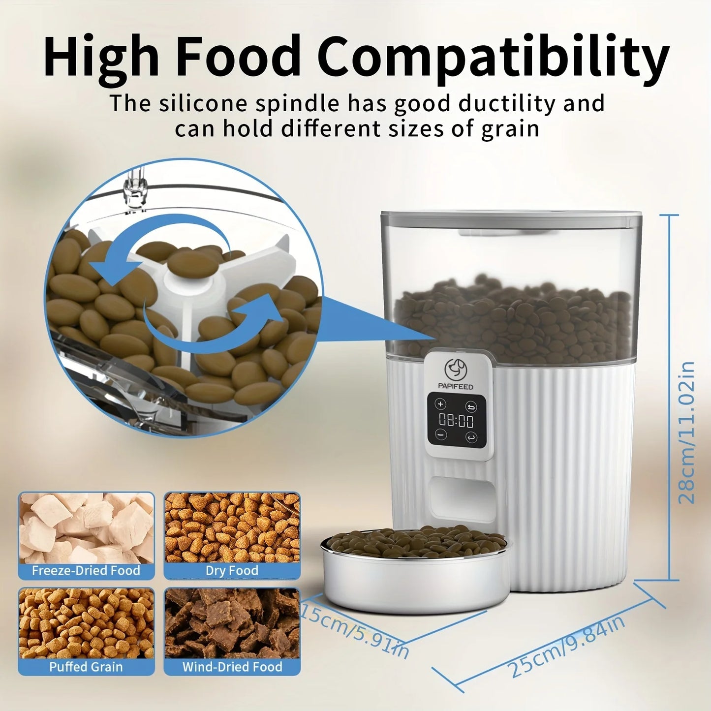 remote smart pet food dispenser