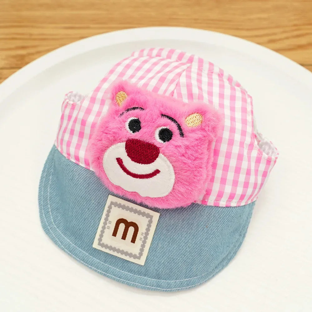 Cartoon Pet Harness, Leash, and Sun Hat Set