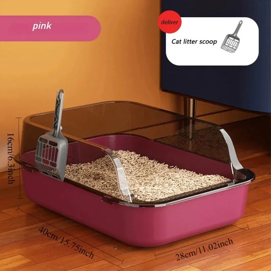Large Capacity, Anti-Splash Litter Box