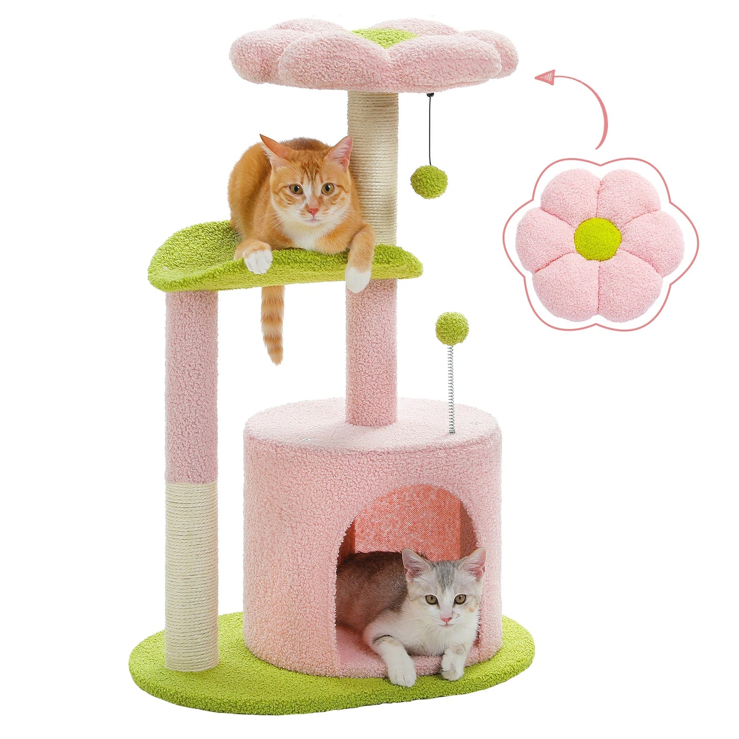 Cactus Cat Tower with Scratching Post