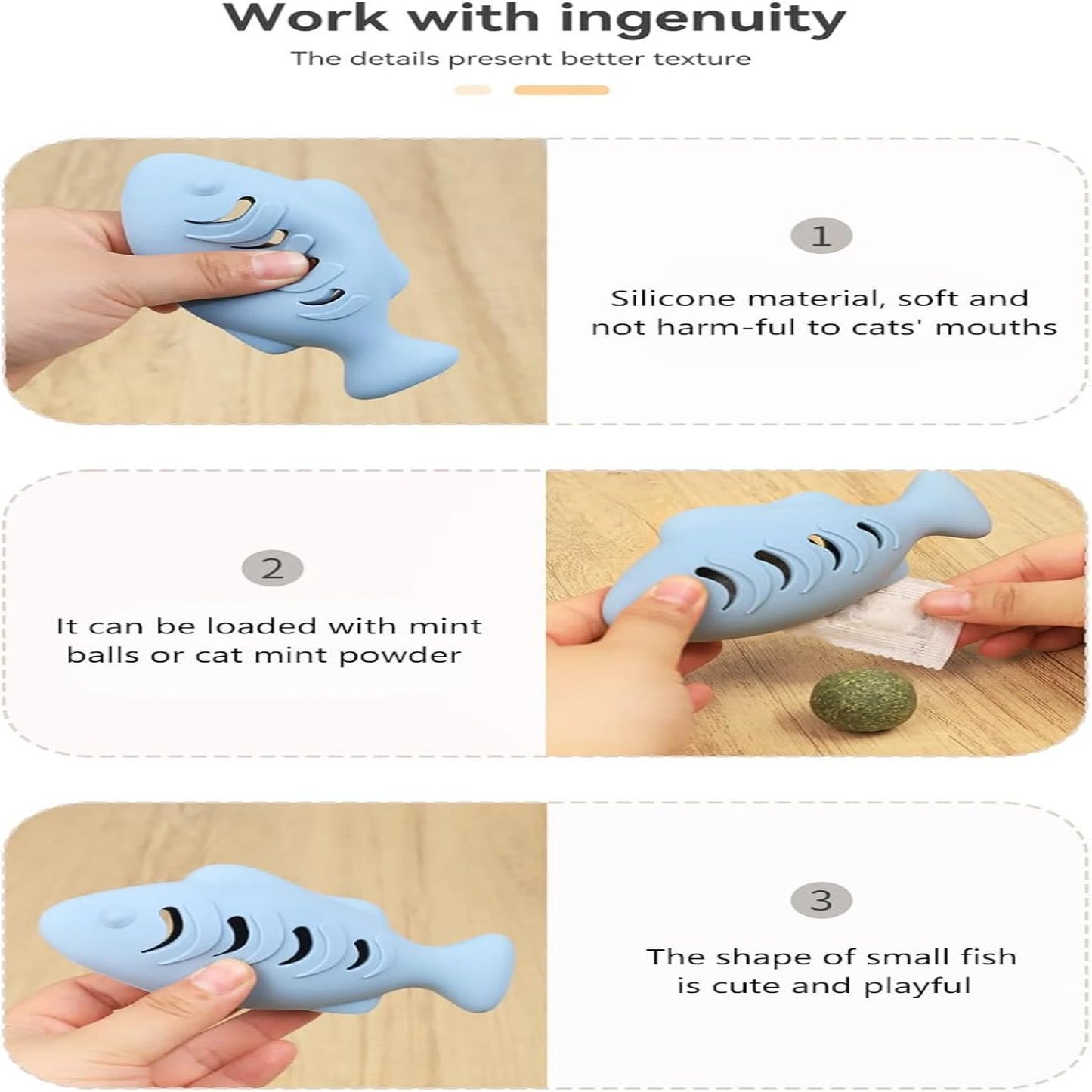 3 Pcs Cat Treat Toys
