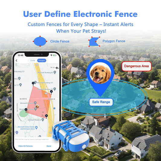 GPS Tracker for Pets - Waterproof Smart Locator