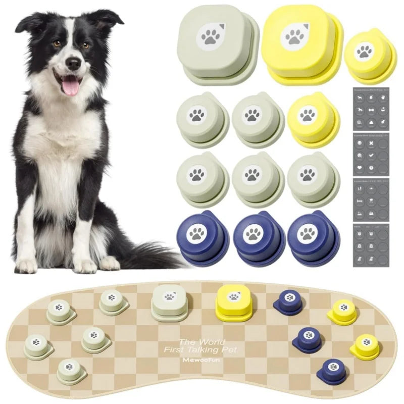 Talking Button Set with Velcro Mat