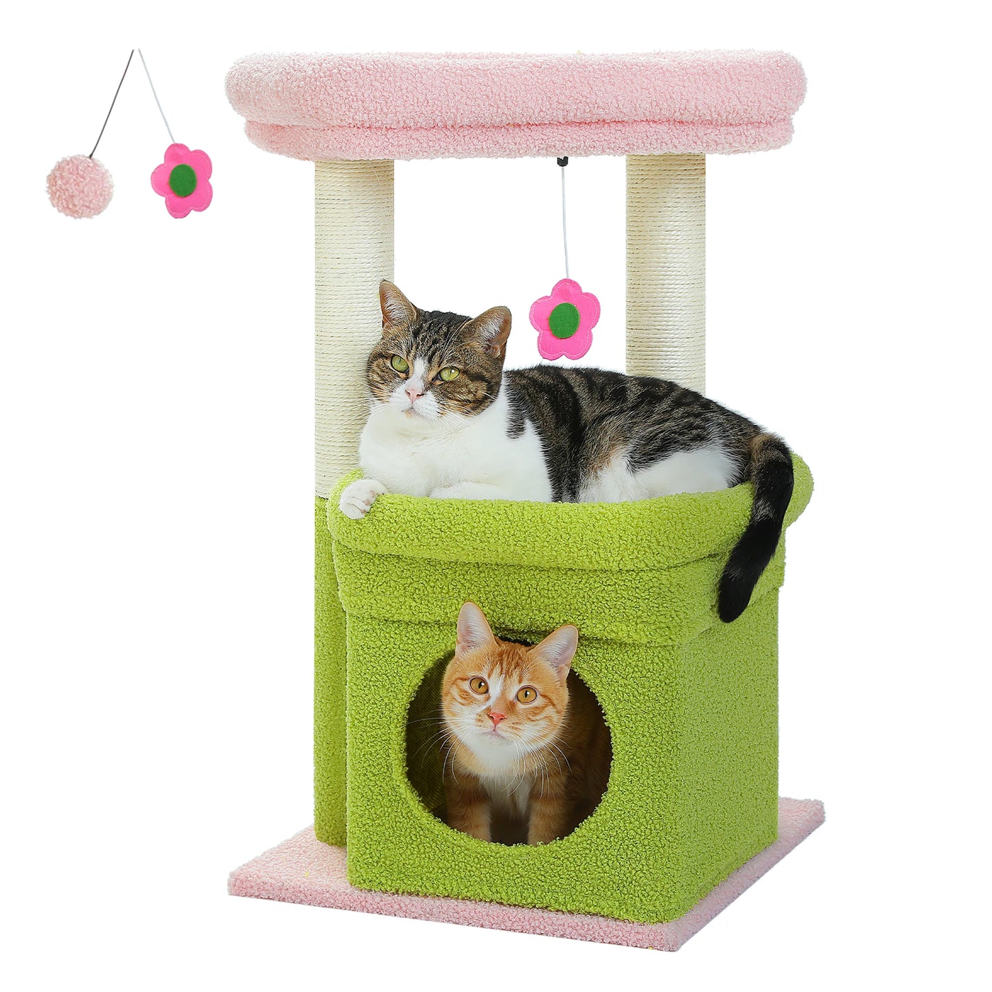 Cat Tree Condo with Scratching Post