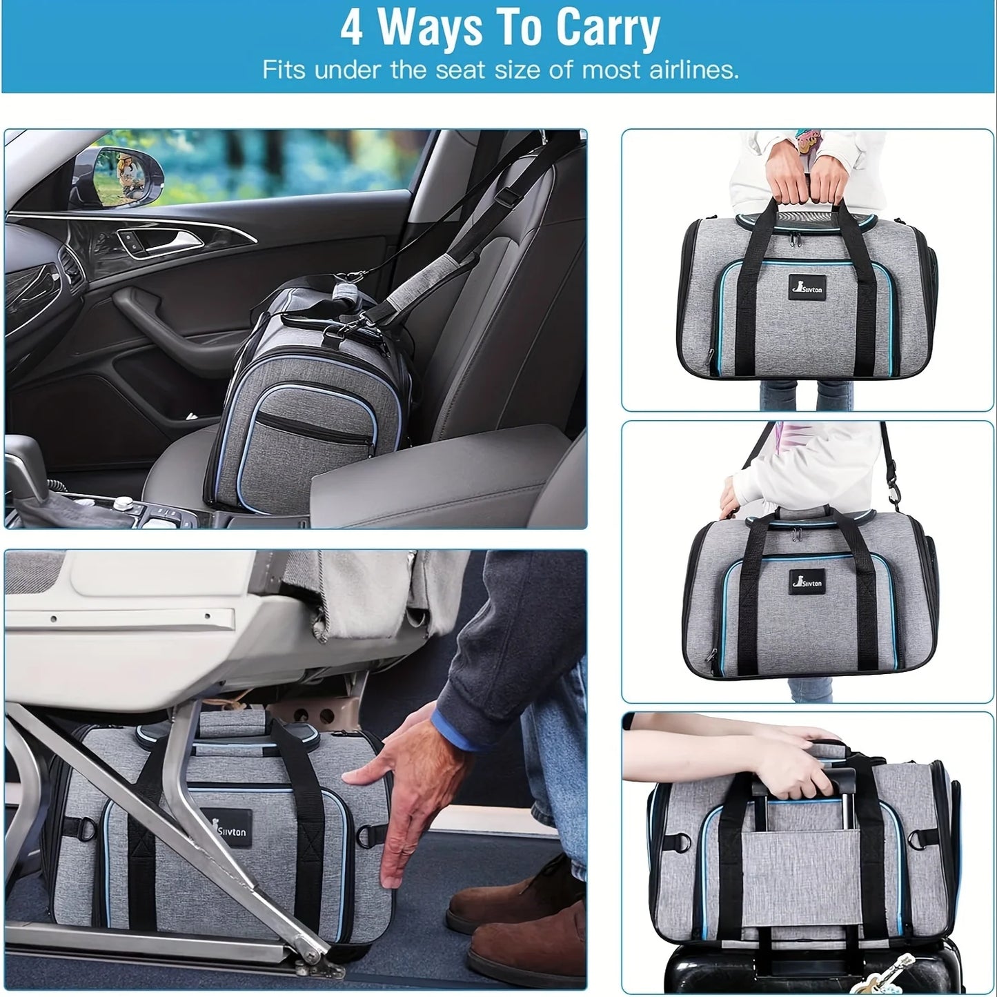 4-Way Expandable Pet Carrier (Airline Approved)