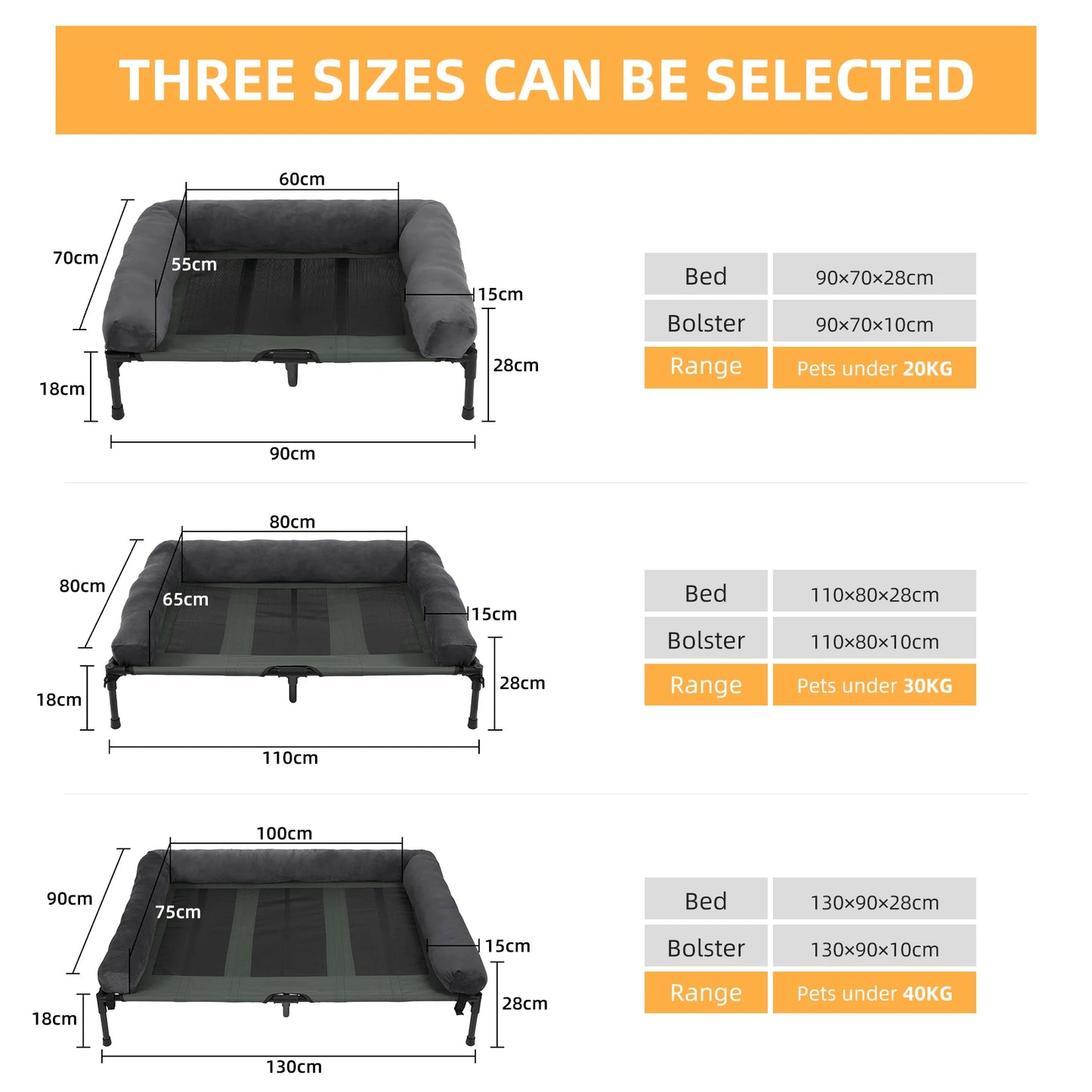 Elevated Pet Lounger Bed