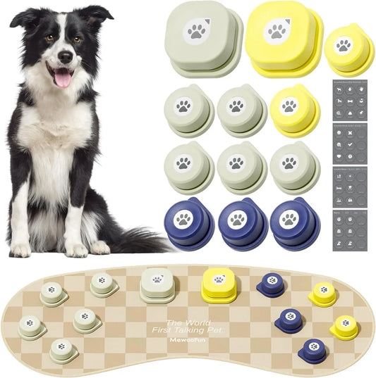 Talking Button Set with Velcro Mat