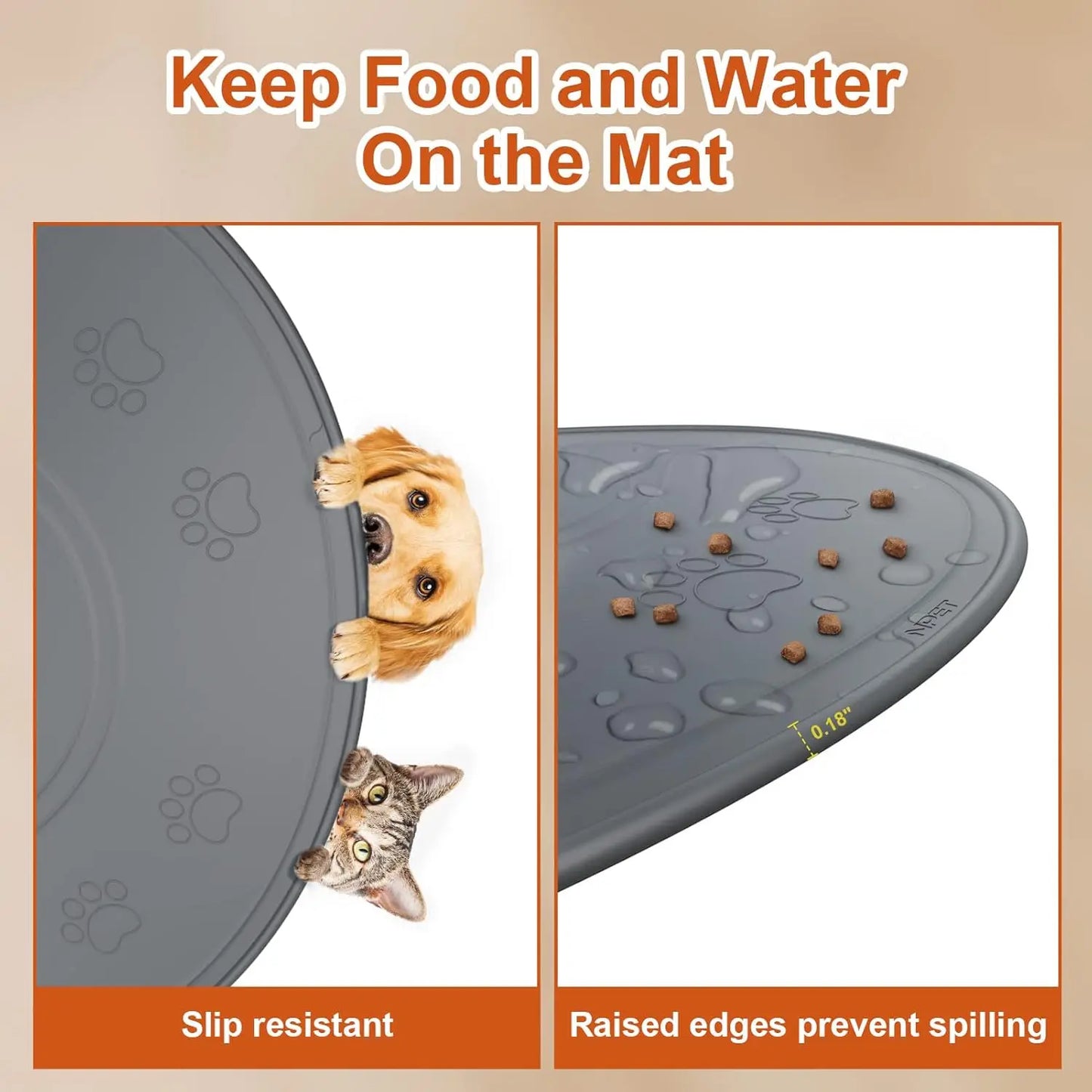 Waterproof Silicone Dog Mat