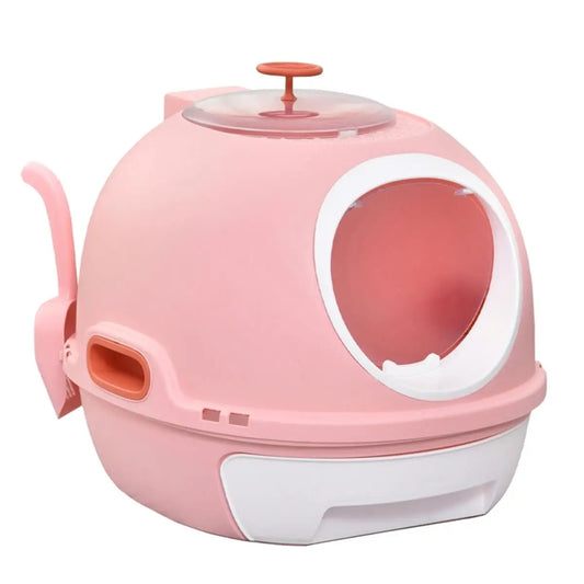 Odor Control Cat Litter Box with Pull Out Tray