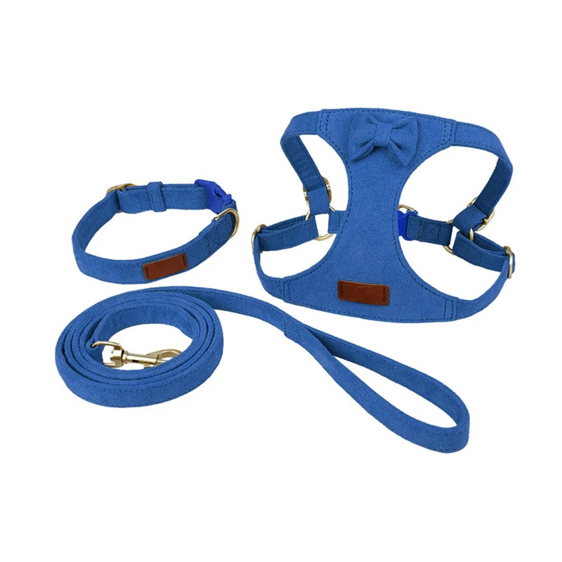 Soft, Breathable Collar, Harness and Leash Set For Small Dogs and Cats