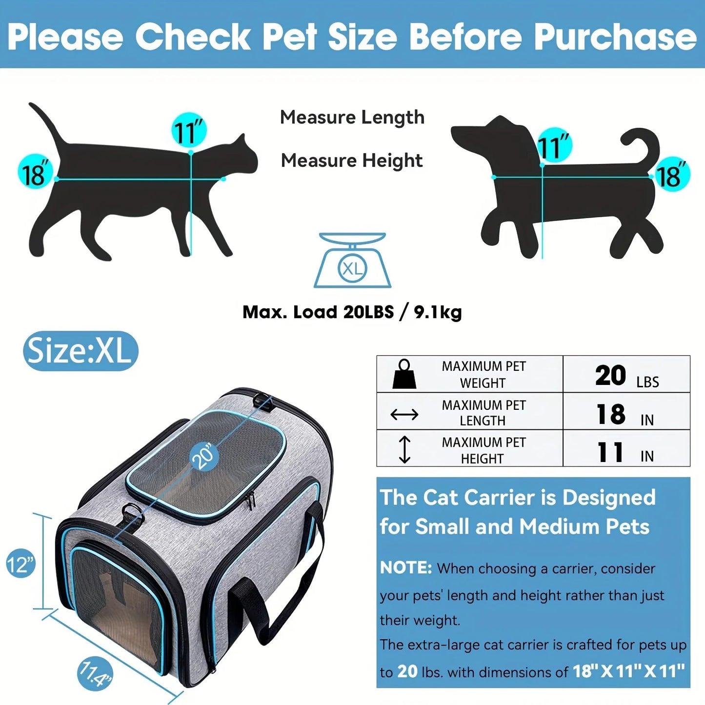 4-Way Expandable Pet Carrier (Airline Approved)