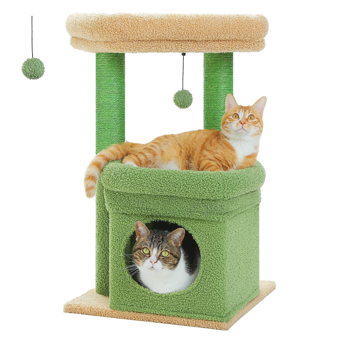 Cat Tree Condo with Scratching Post