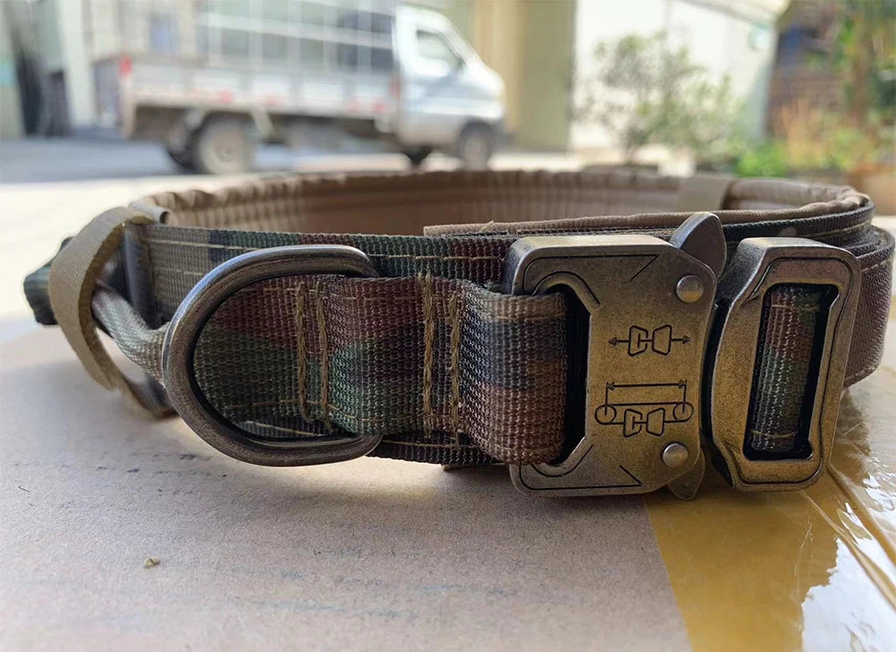 Adjustable Tactical Dog Collar And Leash Set