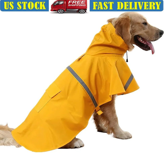 Large Dog Raincoat Waterproof