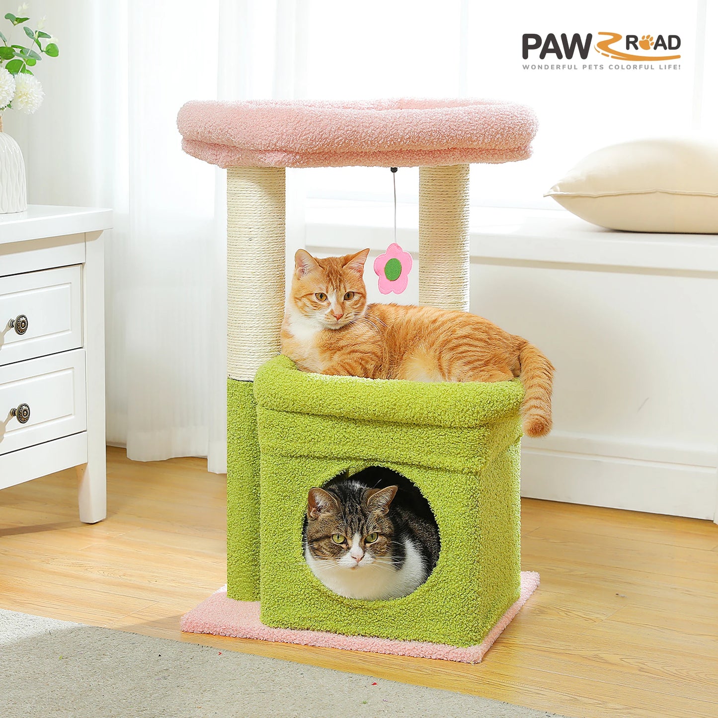 Cat Tree Condo with Scratching Post