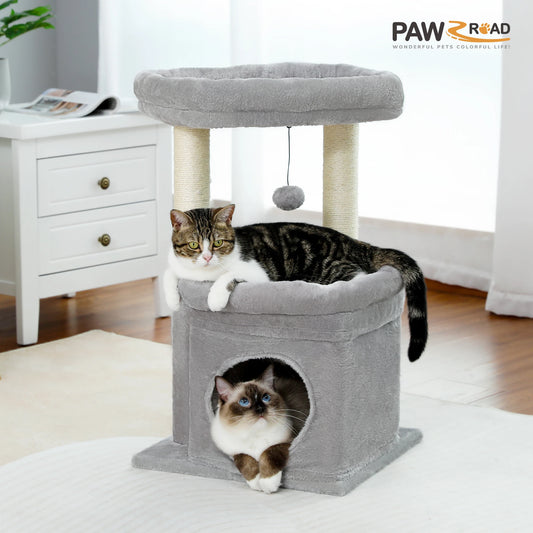 Cat Tree Condo with Scratching Post