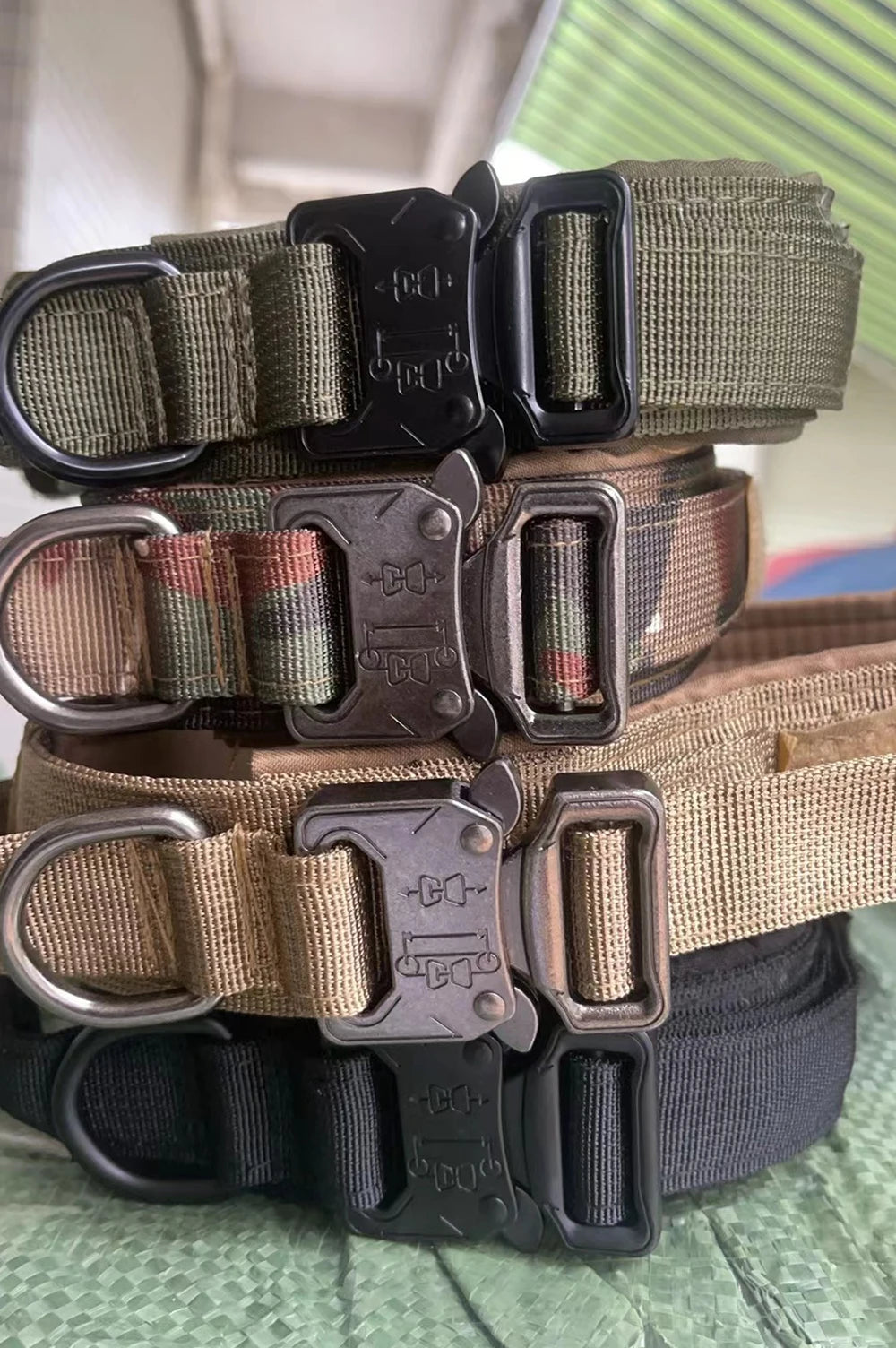 Adjustable Tactical Dog Collar And Leash Set