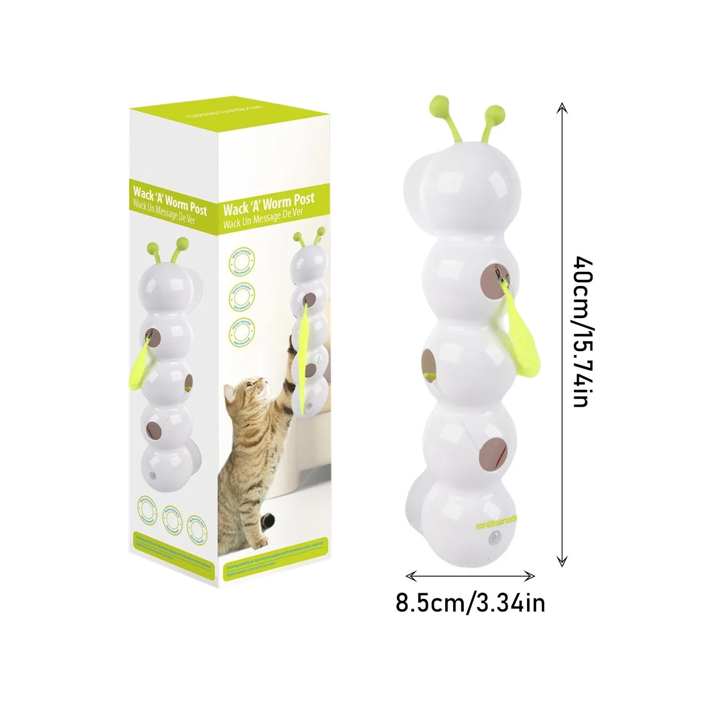 Interactive Caterpillar Cat Toy