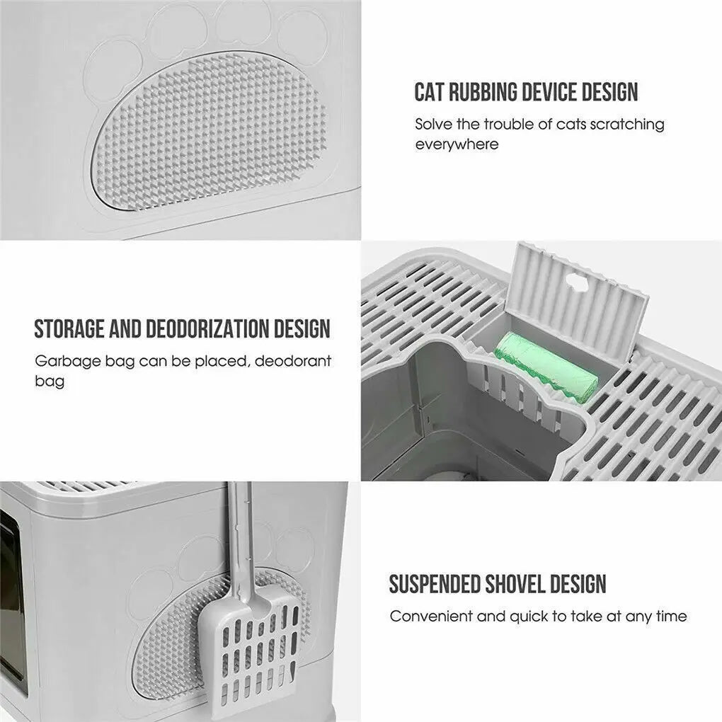 Front Entry & Top Exit Litter Box