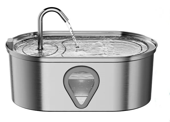automatic stainless steel water fountain with LED Lighting