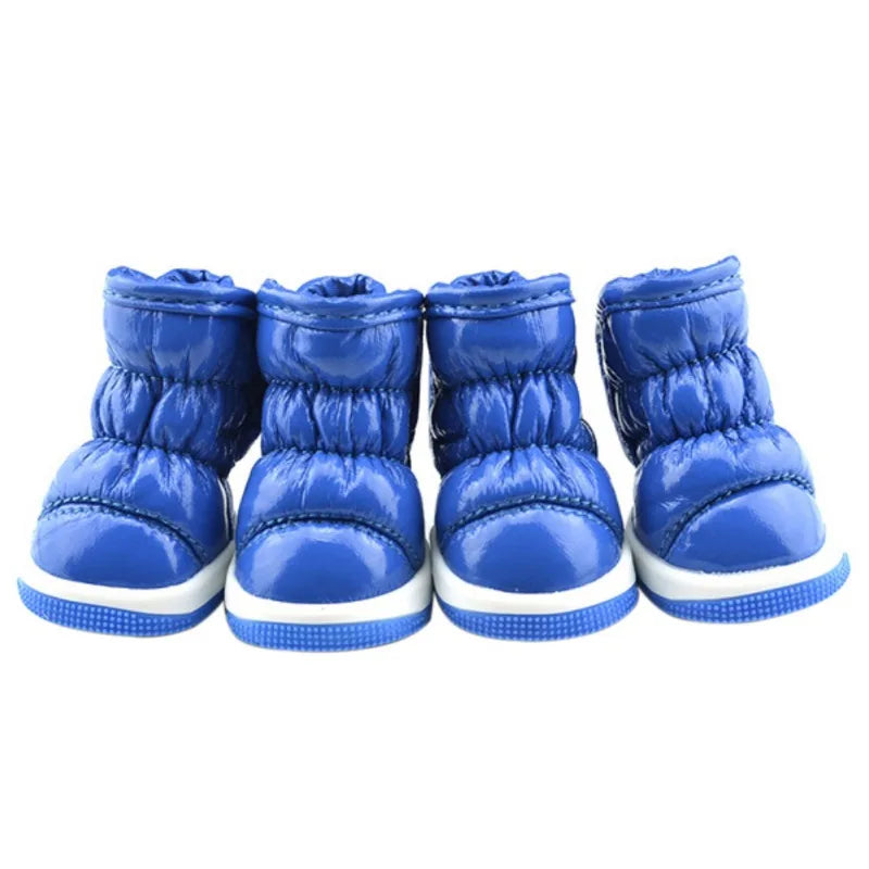 4pcs/sets Winter Waterproof Dog Snow Boots For Small Dogs