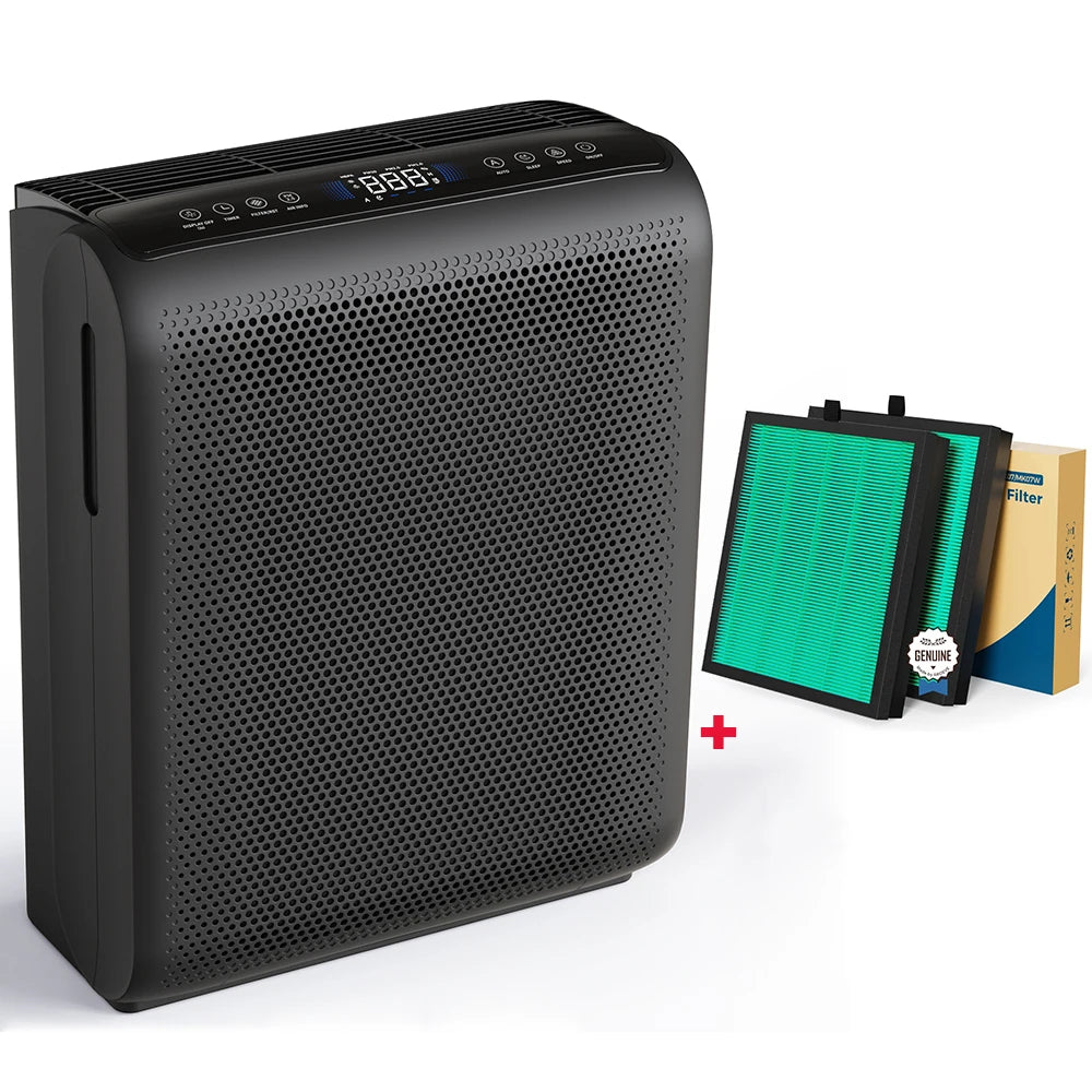 Air Purifier with Touch Control, for Pet Dander, Pollen, Smoke