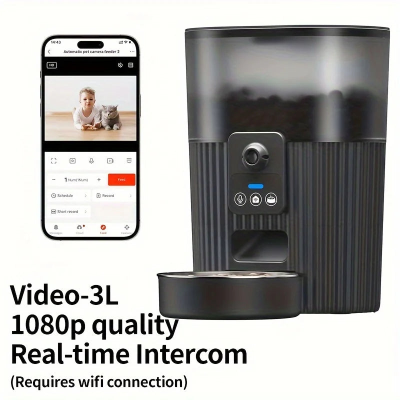 remote smart pet food dispenser