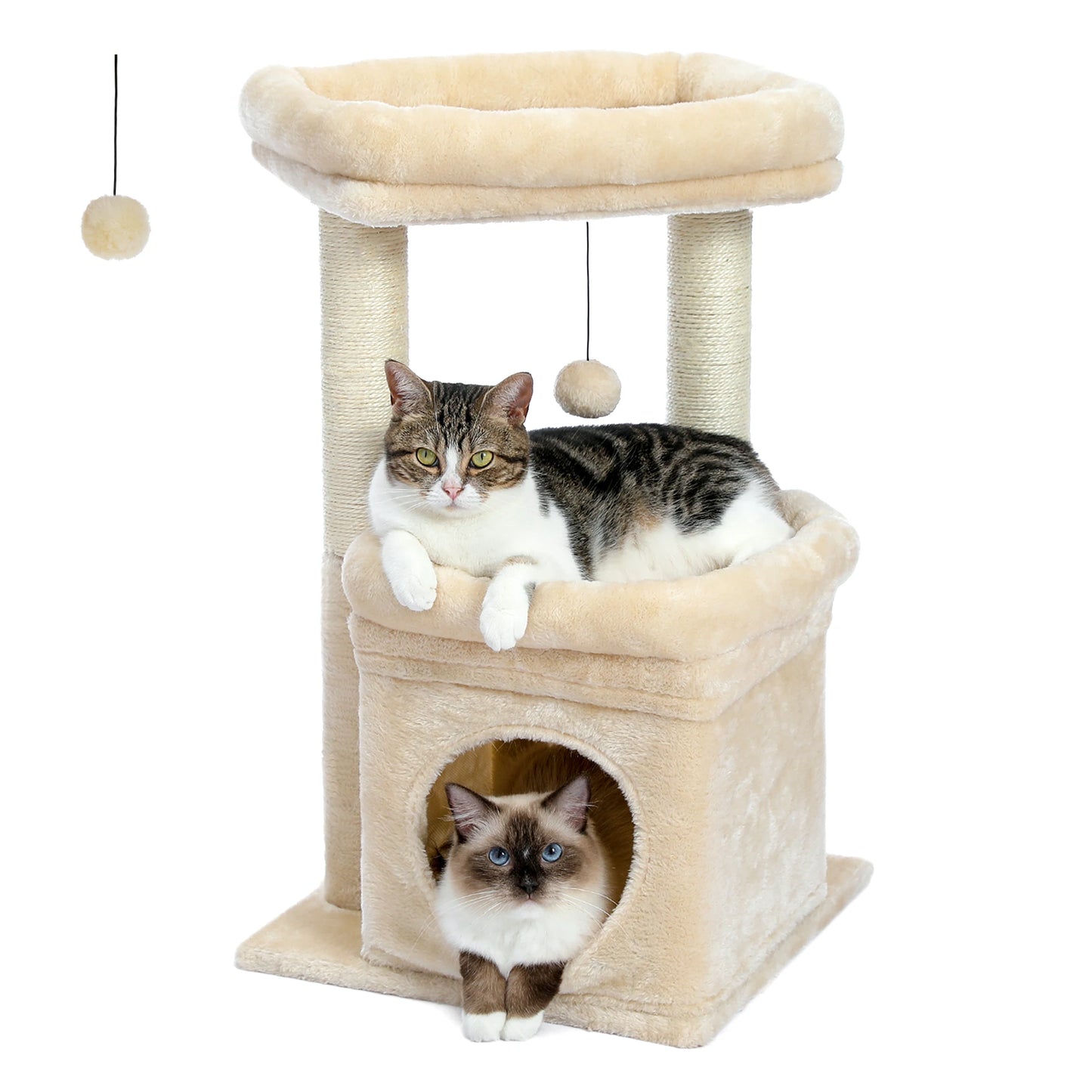 Cat Tree Condo with Scratching Post