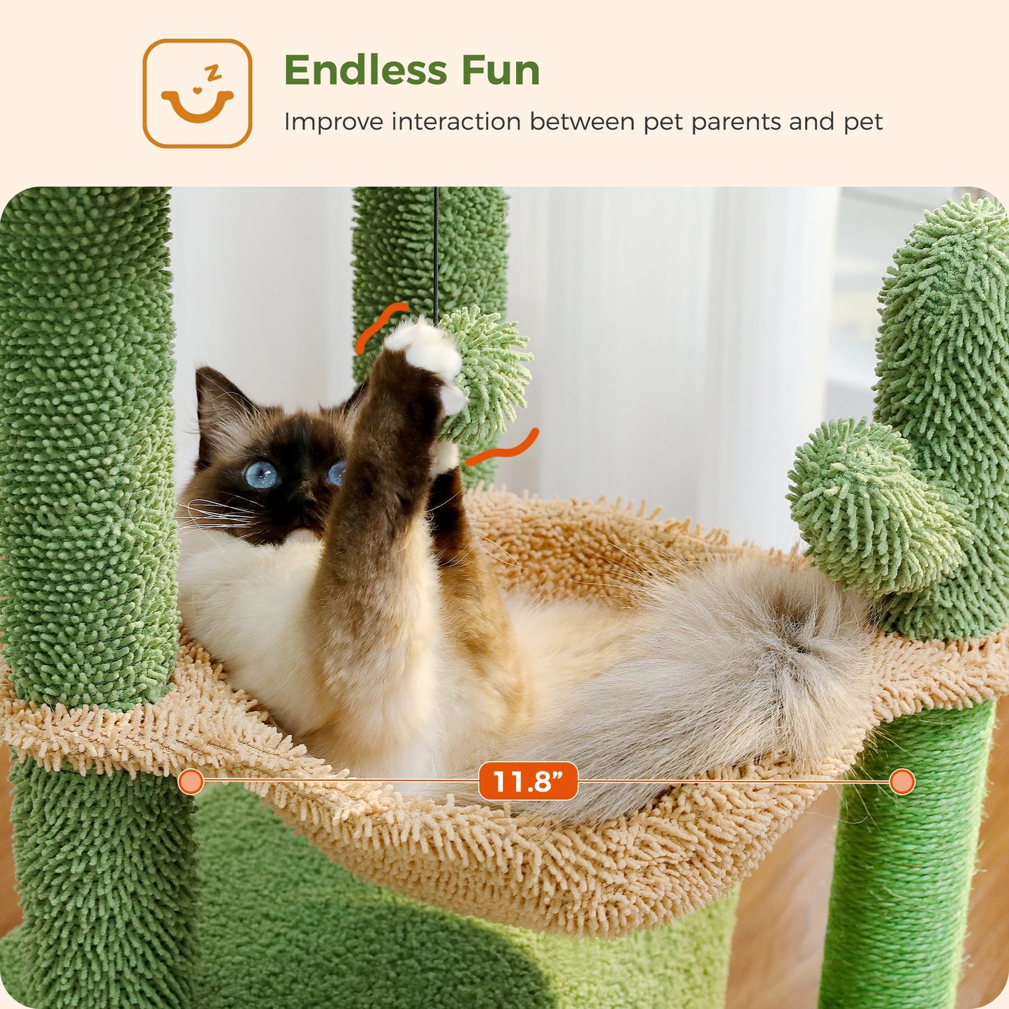 Multi-Level Cat Tower with Scratching Posts