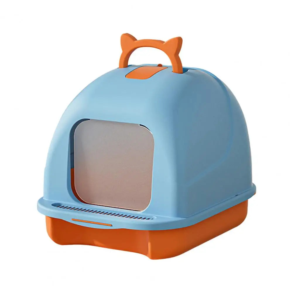 Large Enclosed Cat Litter Box with Litter Scoop