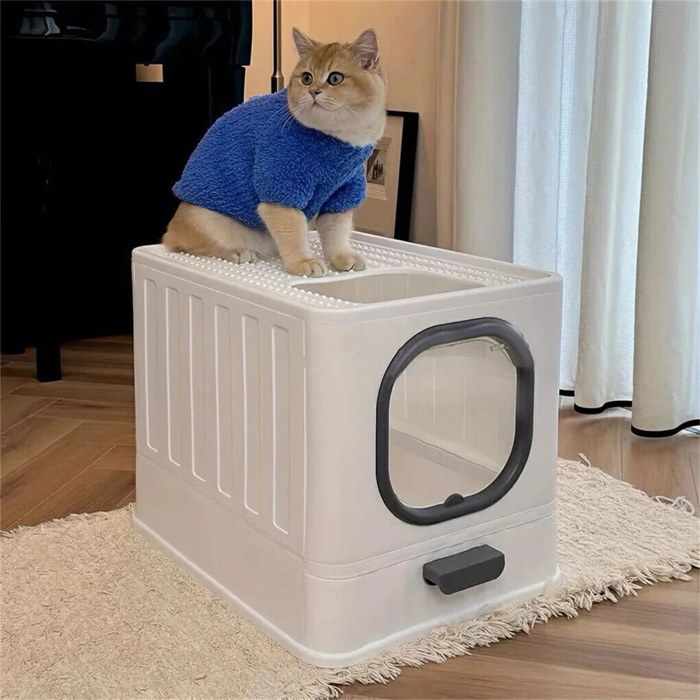 Large Covered Cat Litter Box