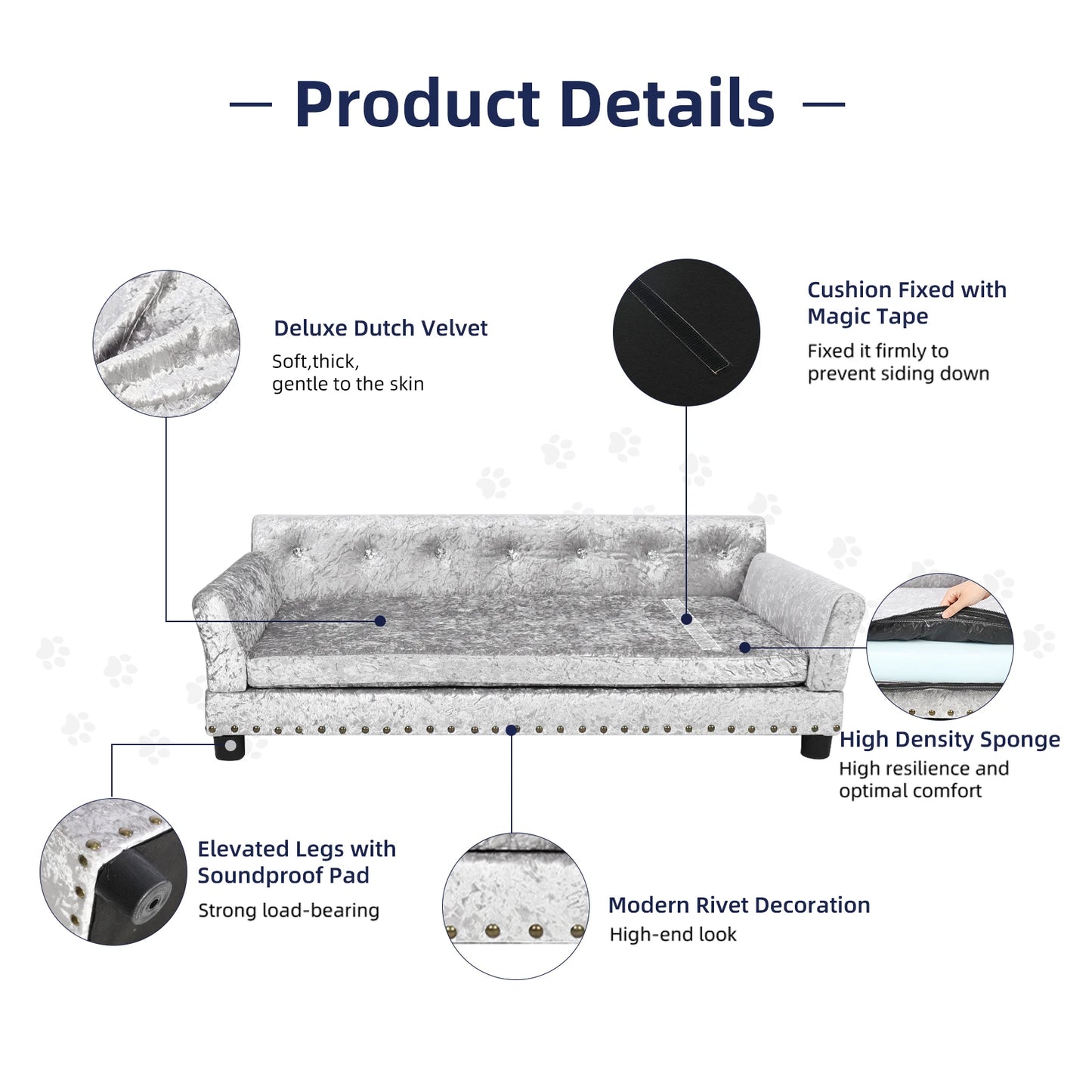 Dutch Velvet Pet Sofa Bed