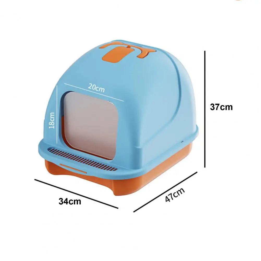 Large Enclosed Cat Litter Box with Litter Scoop