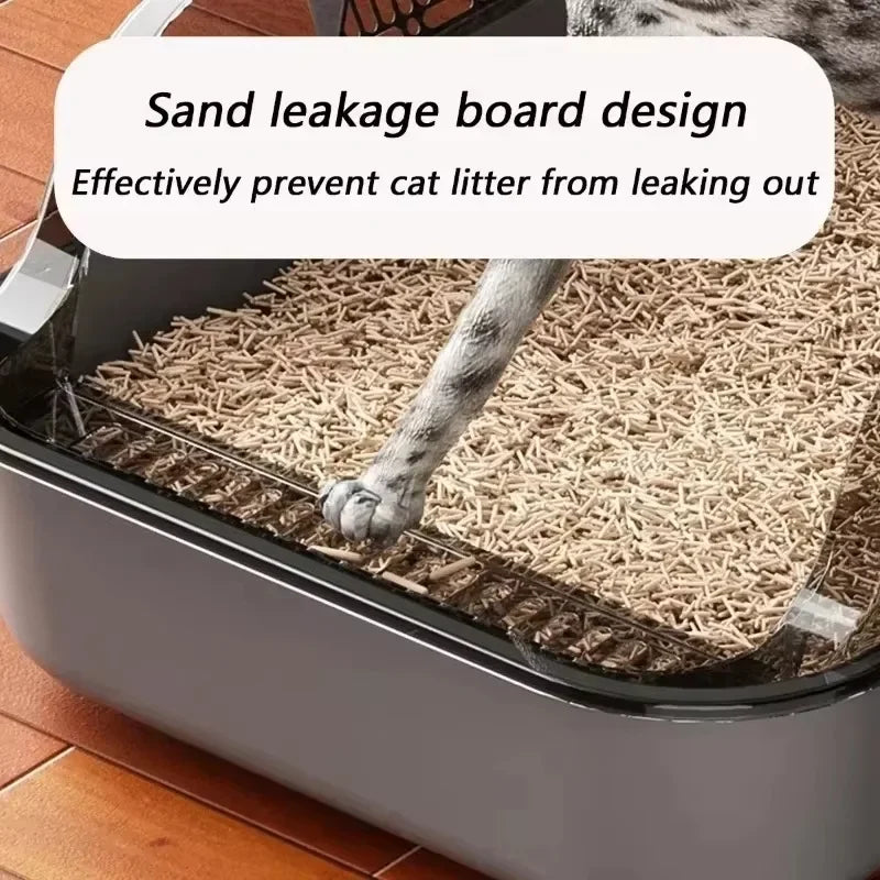 Large Capacity, Anti-Splash Litter Box
