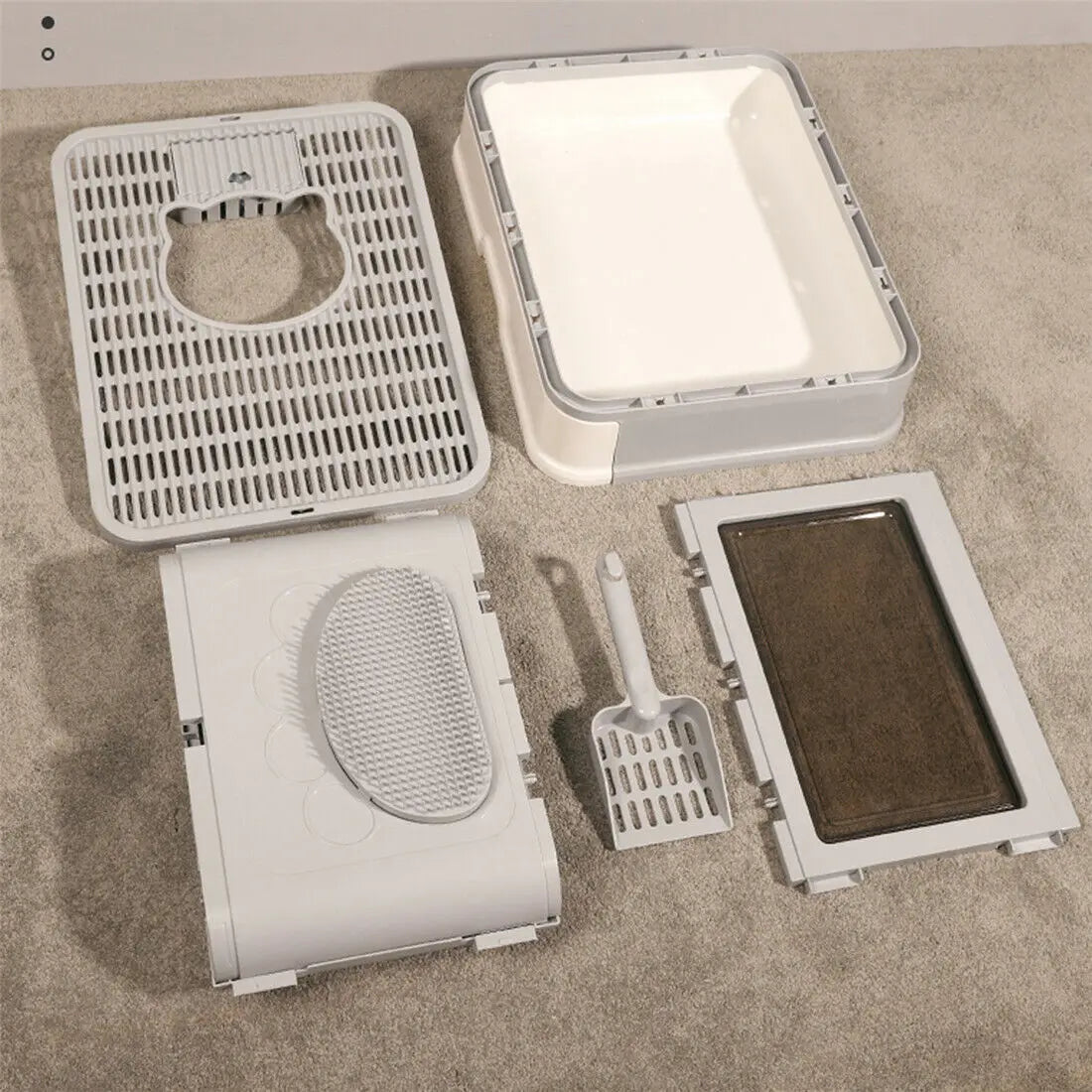 Front Entry & Top Exit Litter Box