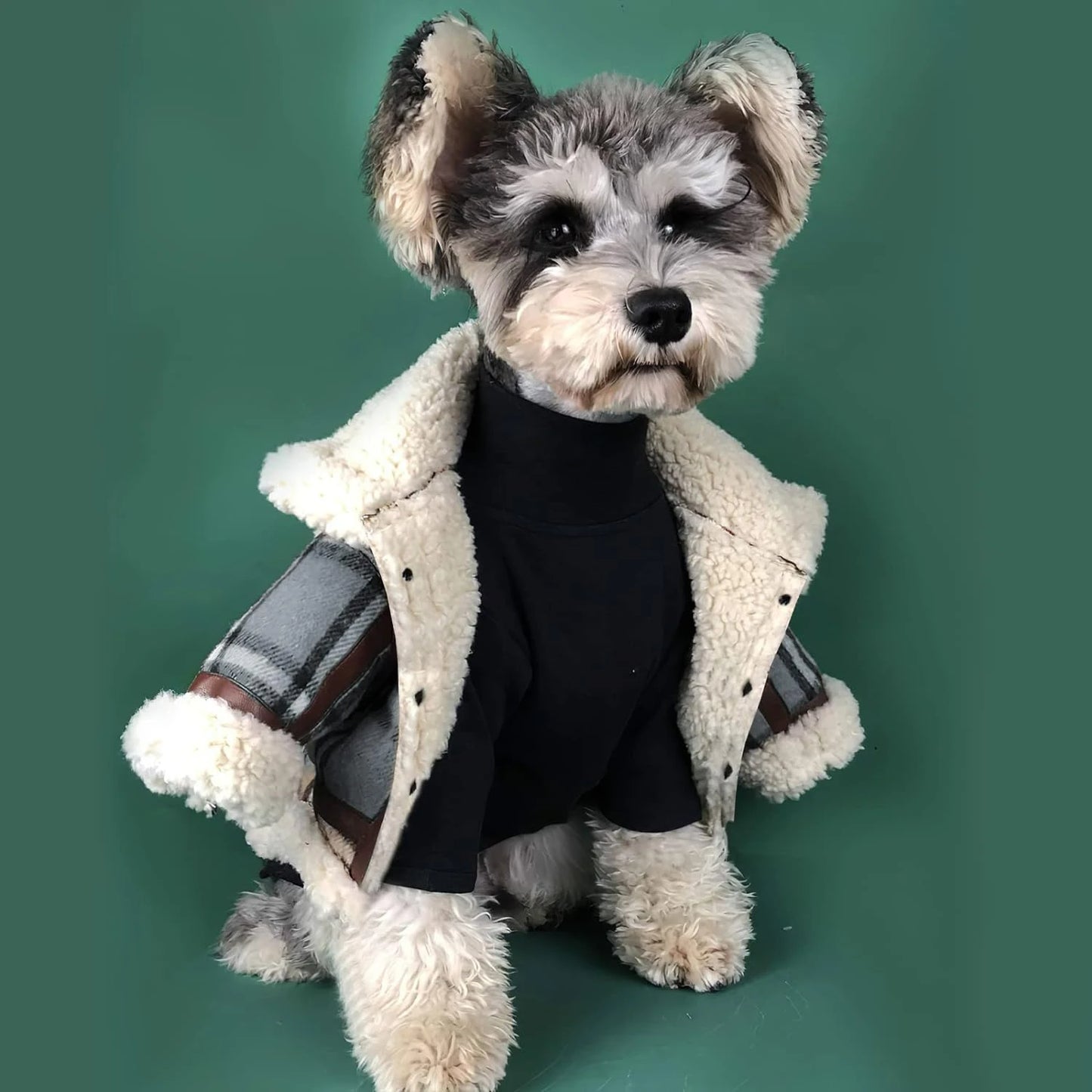 Stylish Black Sweater Jacket for small dogs