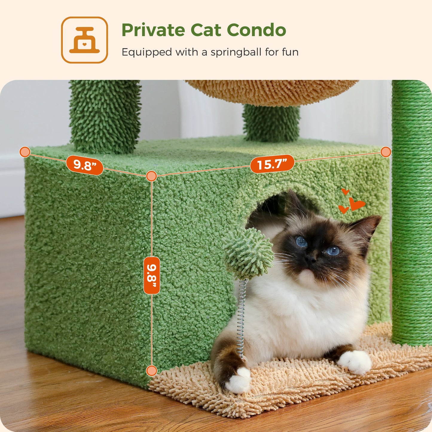 Multi-Level Cat Tower with Scratching Posts