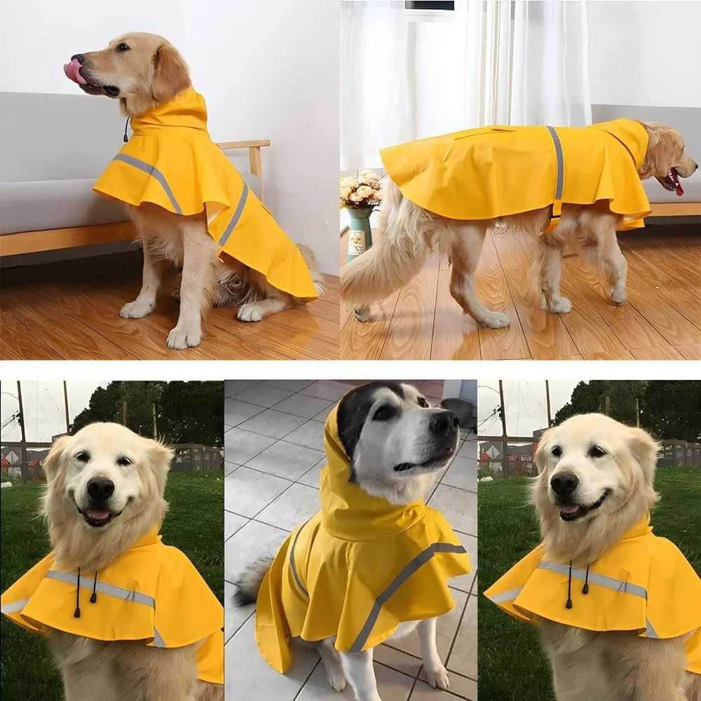 Large Dog Raincoat Waterproof