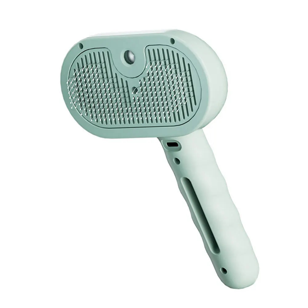3 in 1 Pet Steam Brush with Release Button