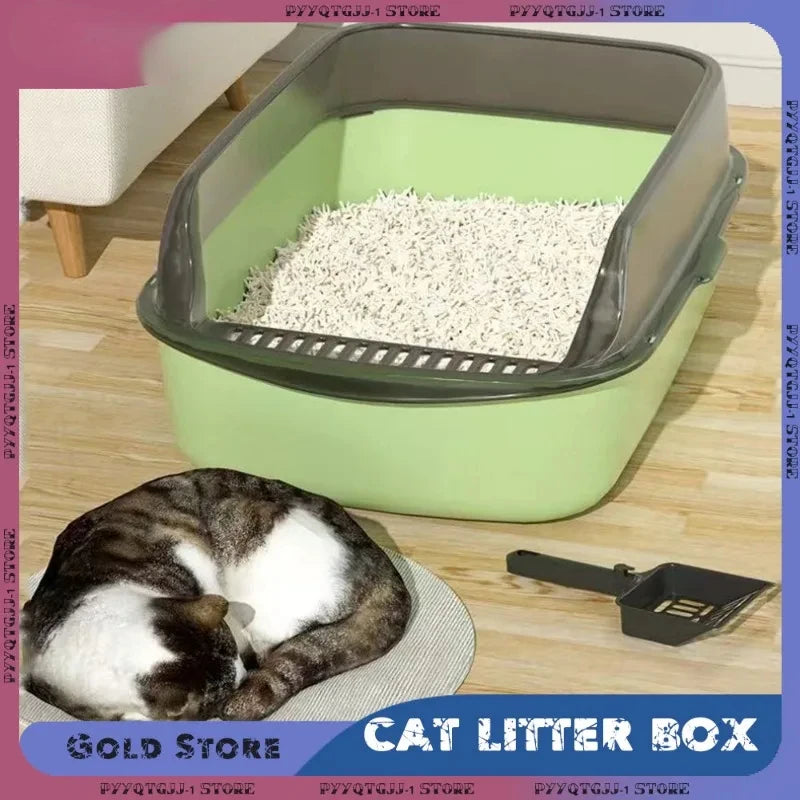 Large Capacity, Anti-Splash Litter Box
