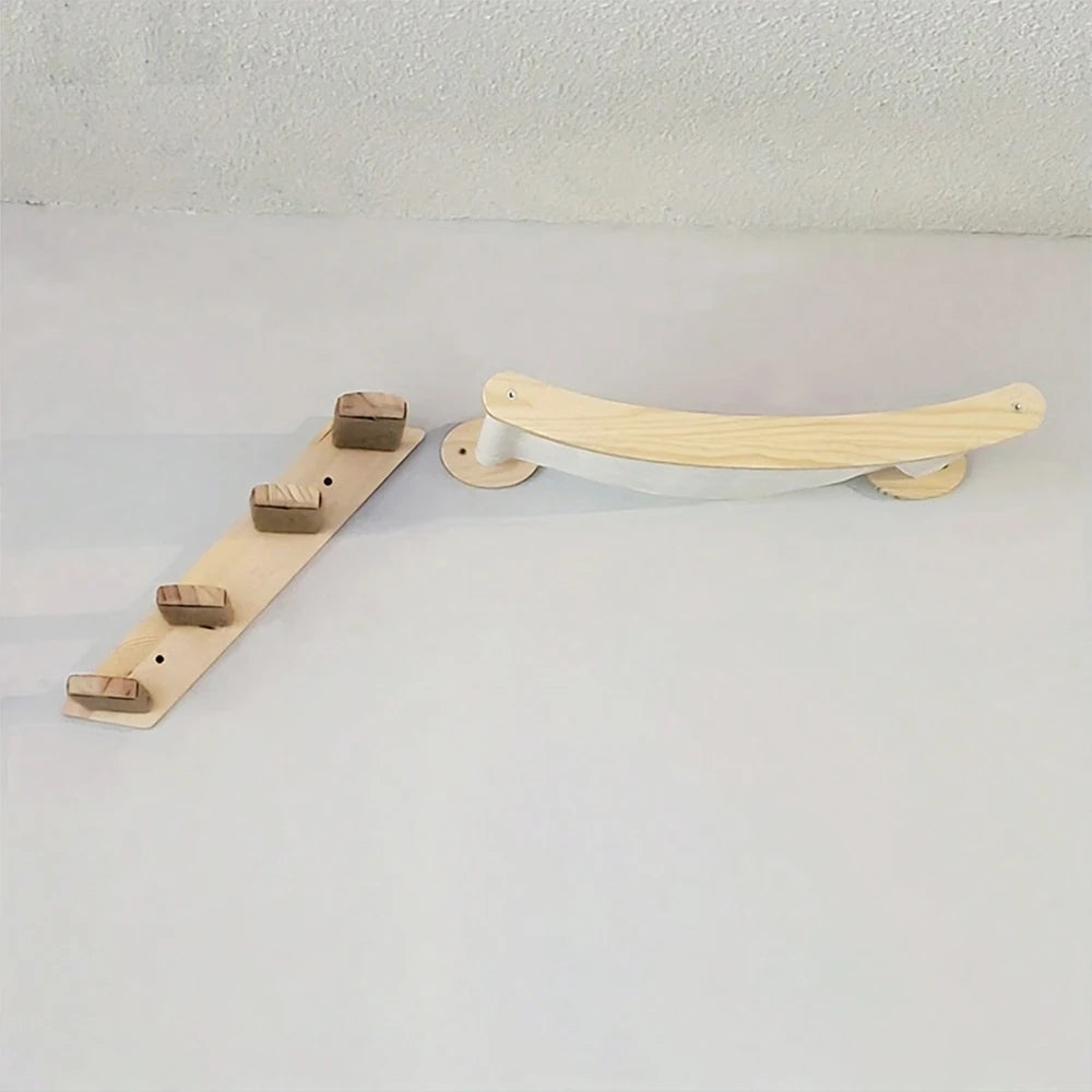 Wall Mounted Cat Hammock and Stairway