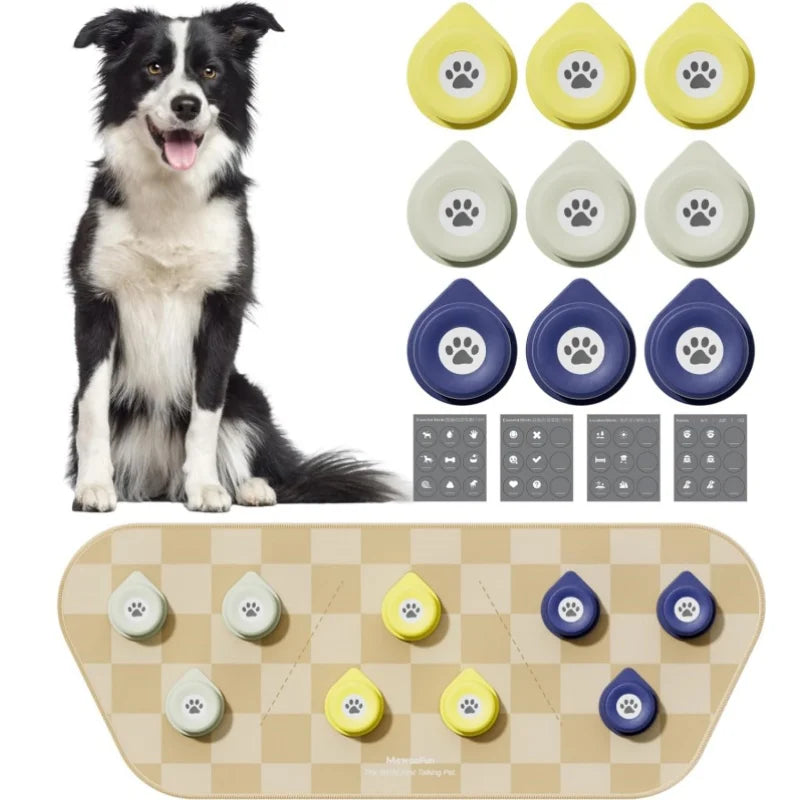 Talking Button Set with Velcro Mat