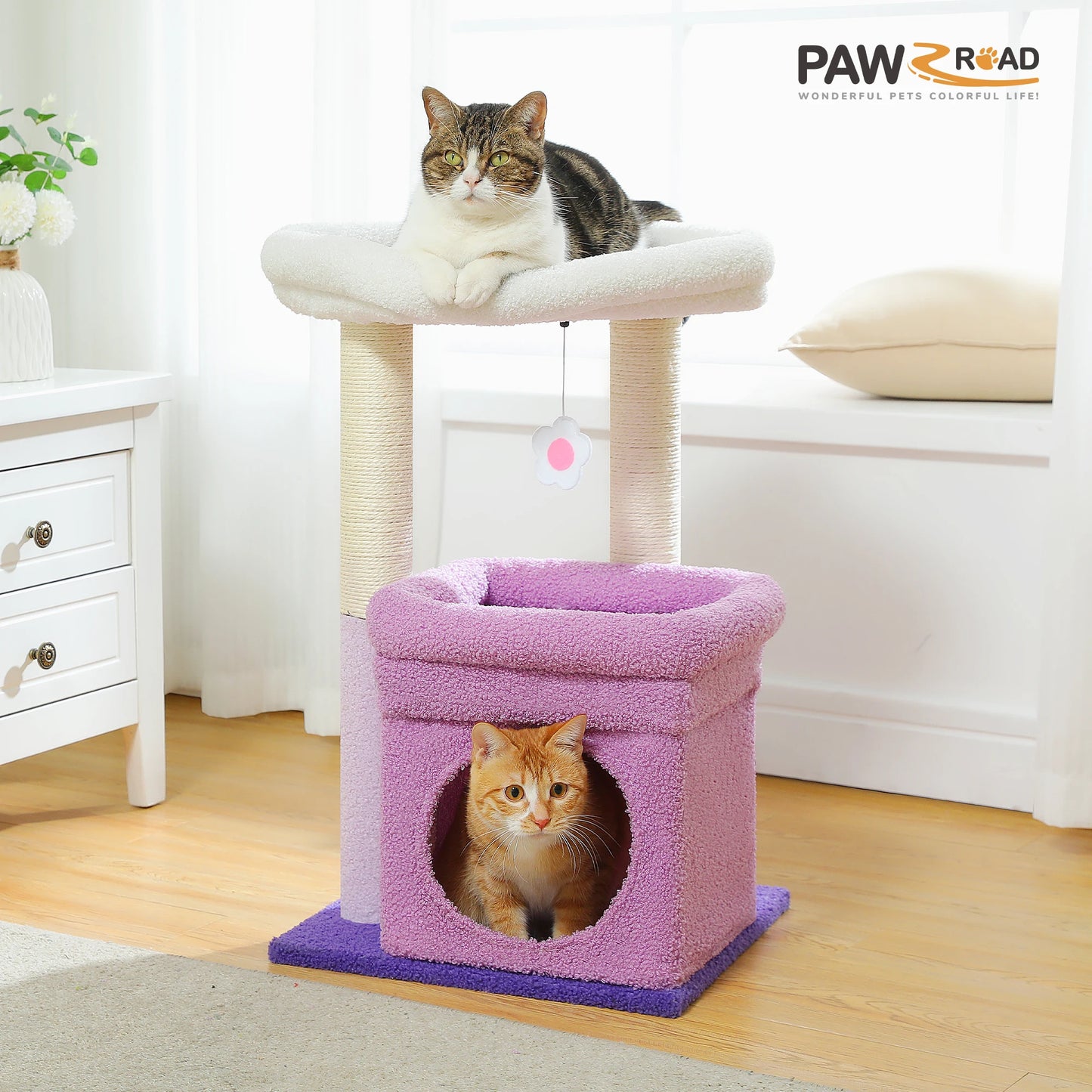 Cat Tree Condo with Scratching Post