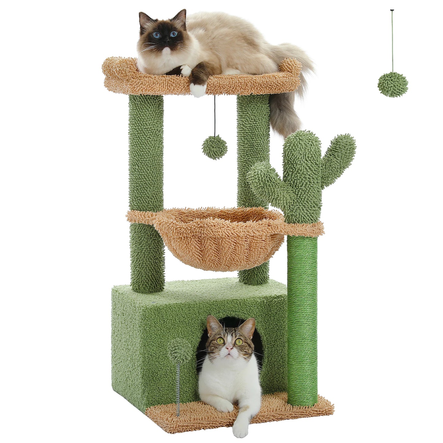 Multi-Level Cat Tower with Scratching Posts