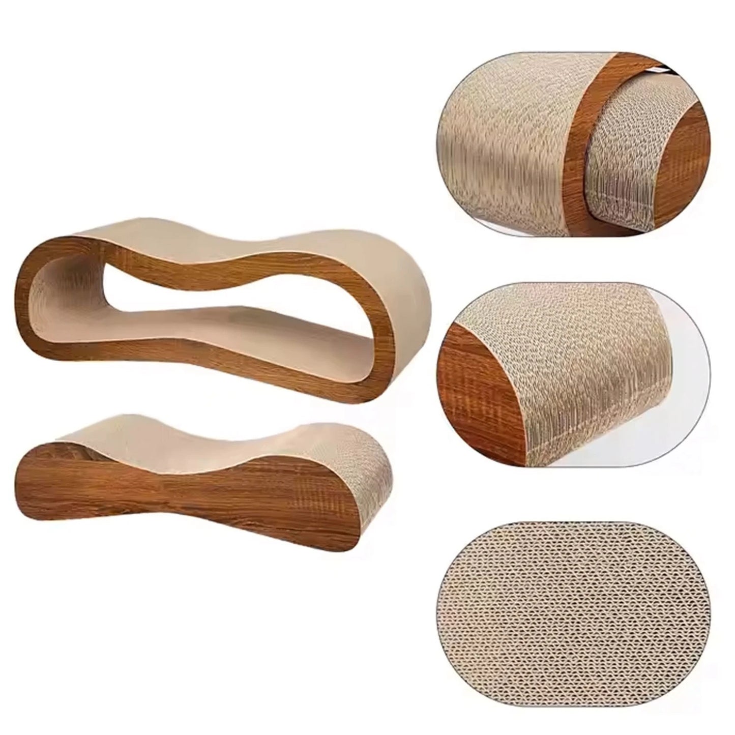 2 in 1 Cat Scratcher / Lounge Bed