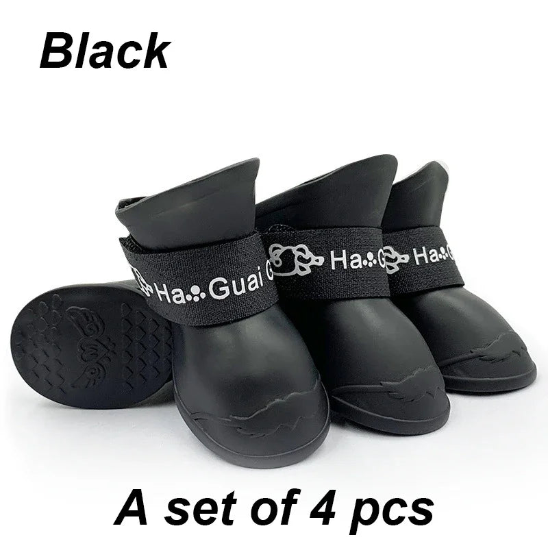 Waterproof Pet Rain Shoes- Anti-slip Rubber