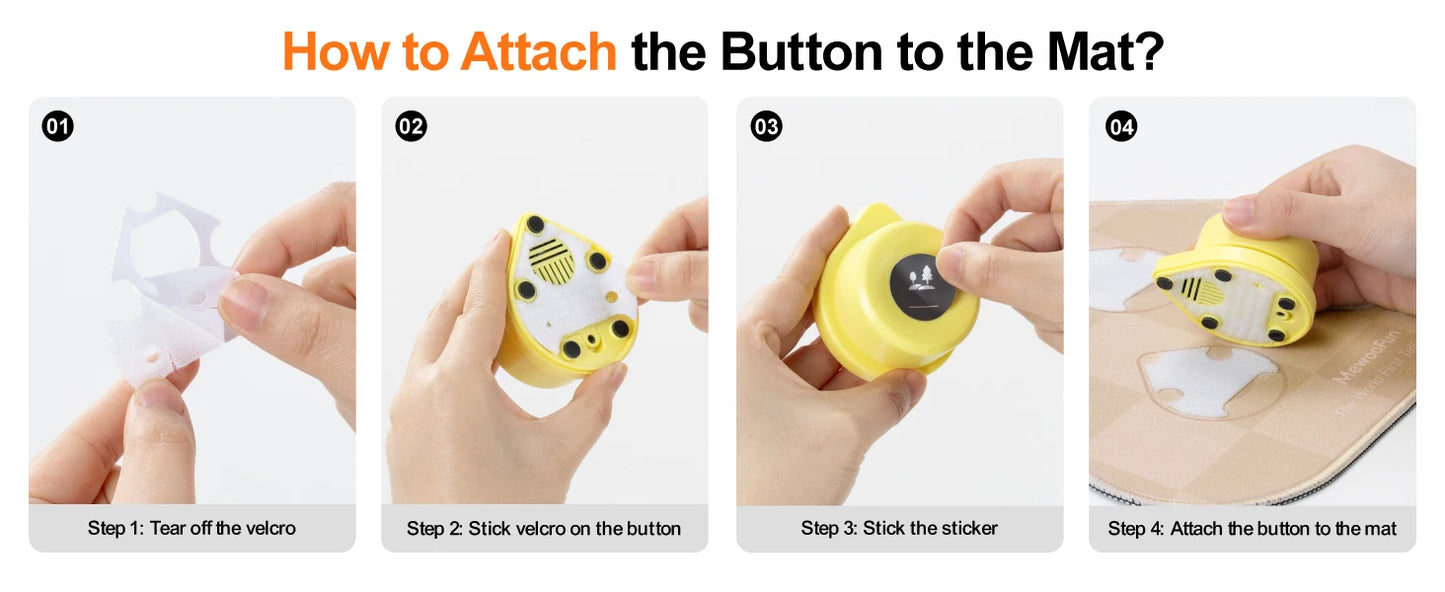 Talking Button Set with Velcro Mat