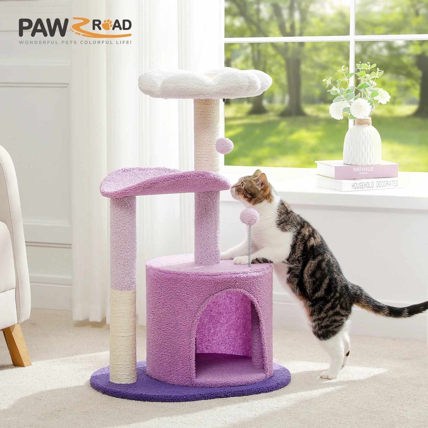 Cactus Cat Tower with Scratching Post