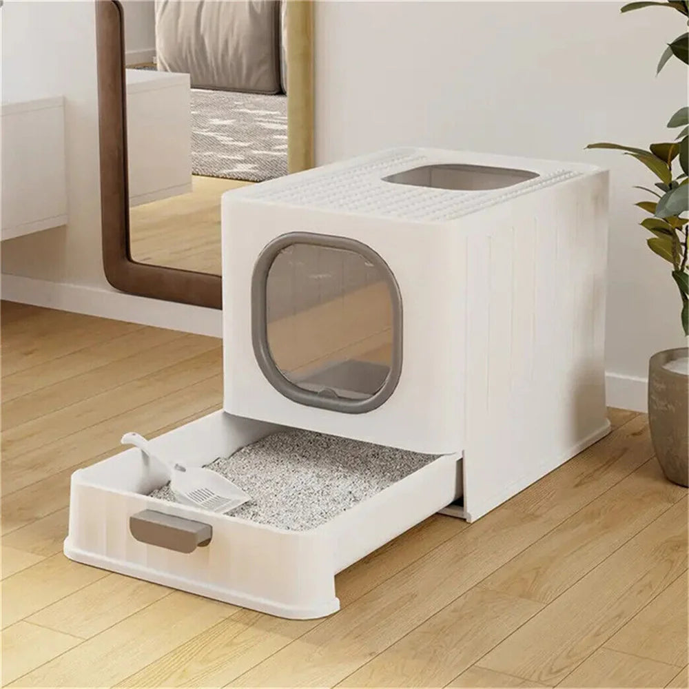 Large Covered Cat Litter Box